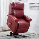 Electric Lift Chairs Adjustable Theater Seating Leather Massage Chairs, Red
