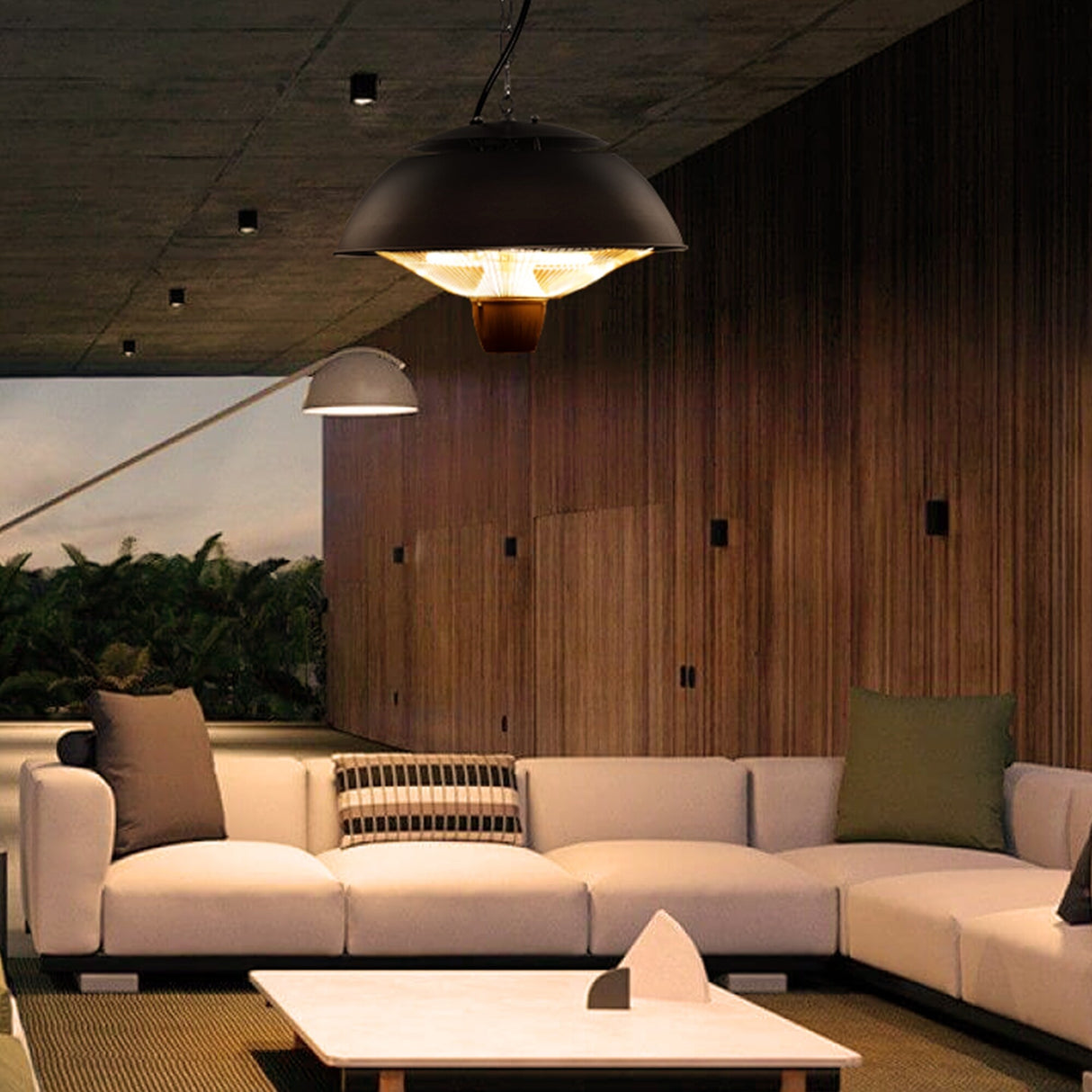 Electric Patio Heater, Outdoor Hanging Infrared patio heater - N/A