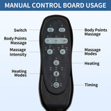 Electric Power Lift Recliner Chair with Massage and Heat for Elderly, Extended Footrest, USB Ports, Fabric