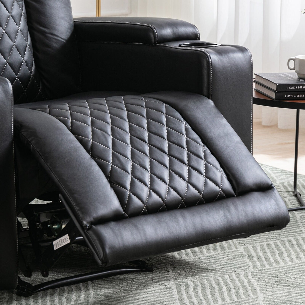 Electric Power Theater Recliner Chair with USB Ports and Cup Holders