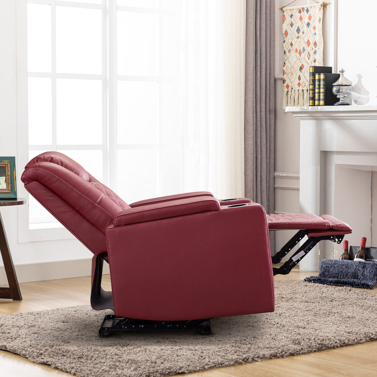 Electric Power Theater Recliner Chair with USB Ports and Cup Holders