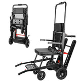 Electric Stair Climbing Dolly Electric Stair Climbing Hand Truck, Elevator Stairlifts Wheel Chair Max 441 lbs Capacity, Black