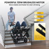 Electric Stair Climbing Dolly Electric Stair Climbing Hand Truck, Elevator Stairlifts Wheel Chair Max 441 lbs Capacity, Black