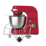 Electric Stand Mixer, 4 Quarts, Dough Hook, Flat Beater Attachments, Splash Guard 7 Speeds with Whisk