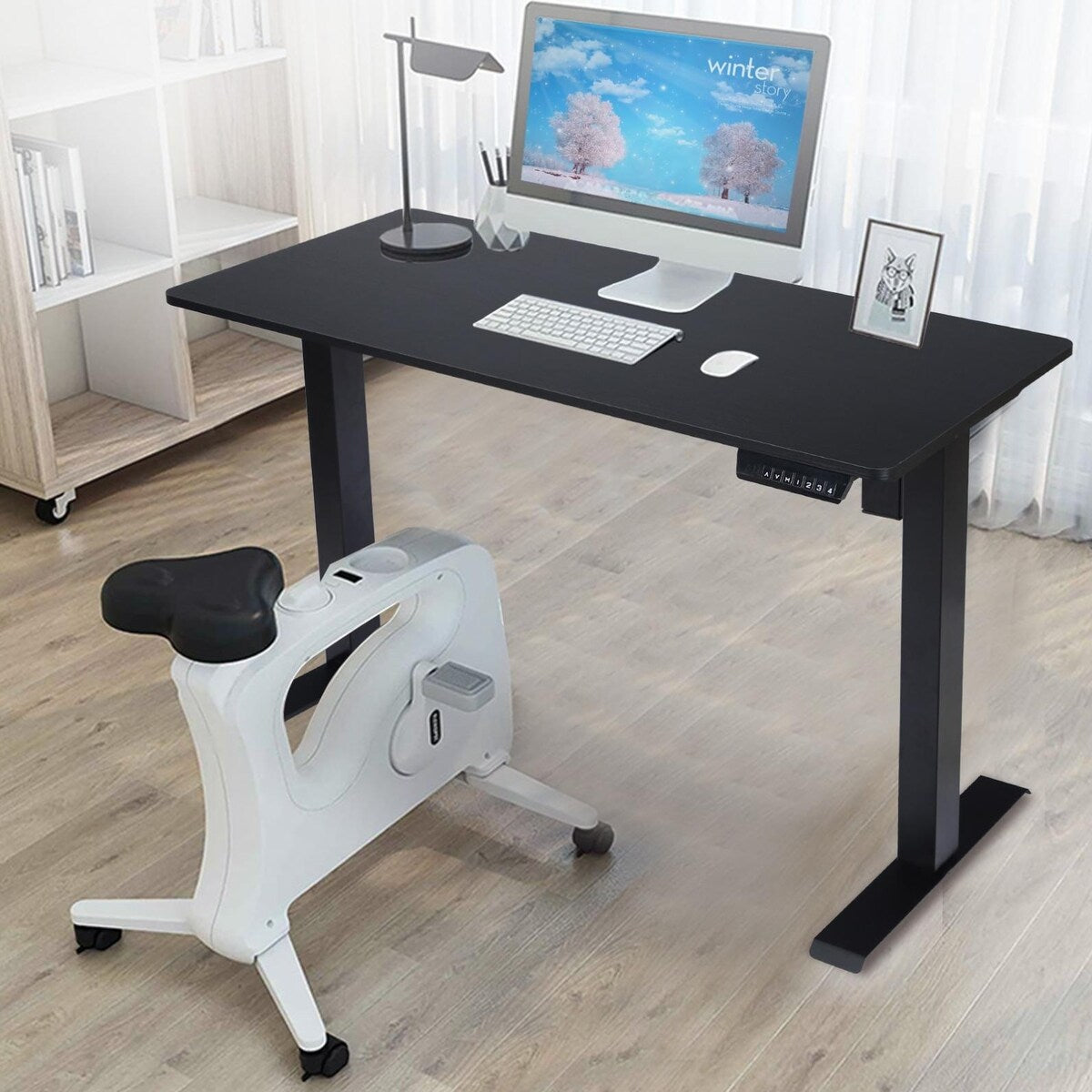Electric Height Adjustable Standing Computer Desk For Home Office