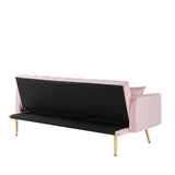 Elegant Accent Sofa, Loveseat Sofa Convertible Folding Futon Sofa Bed, Sleeper Sofa Couch