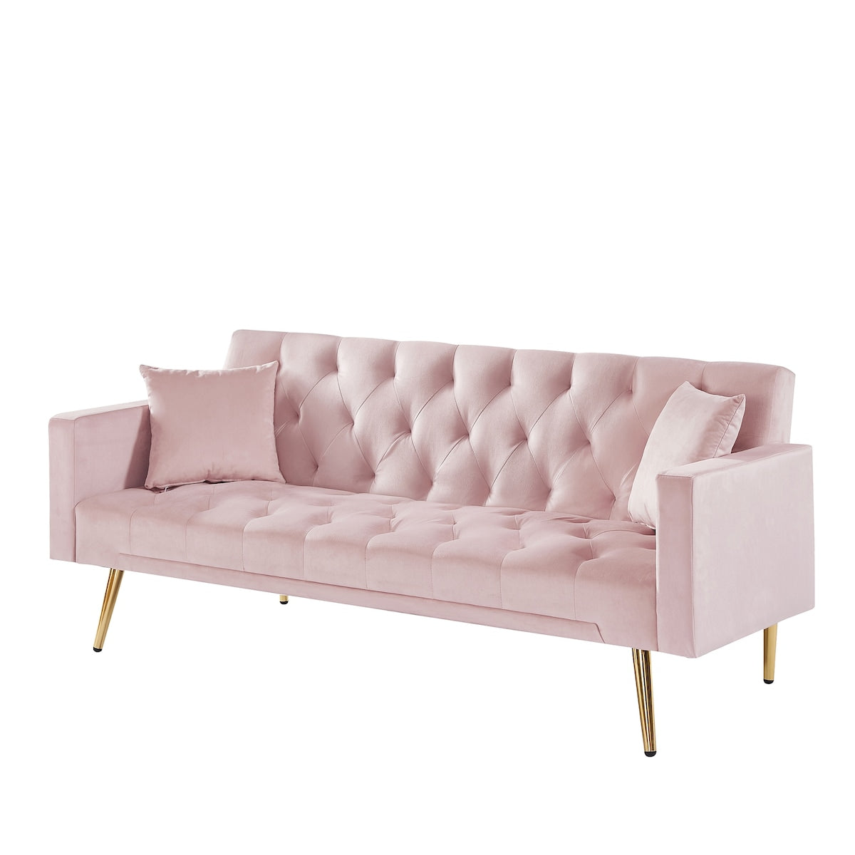 Elegant Accent Sofa, Loveseat Sofa Convertible Folding Futon Sofa Bed, Sleeper Sofa Couch