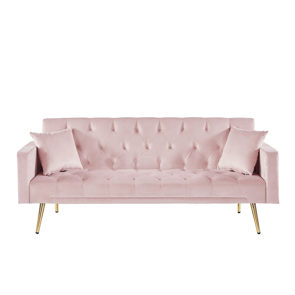 Elegant Accent Sofa, Loveseat Sofa Convertible Folding Futon Sofa Bed, Sleeper Sofa Couch