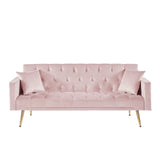 Elegant Accent Sofa, Loveseat Sofa Convertible Folding Futon Sofa Bed, Sleeper Sofa Couch