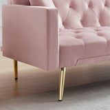 Elegant Accent Sofa, Loveseat Sofa Convertible Folding Futon Sofa Bed, Sleeper Sofa Couch