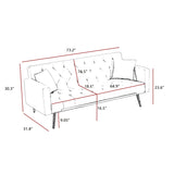 Elegant Accent Sofa, Loveseat Sofa Convertible Folding Futon Sofa Bed, Sleeper Sofa Couch