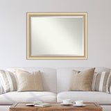 Beveled Wall Mirror - Elegant Brushed Bronze Frame