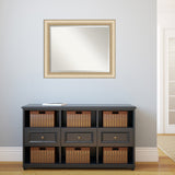 Beveled Wall Mirror - Elegant Brushed Bronze Frame