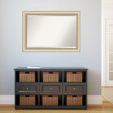 Beveled Wall Mirror - Elegant Brushed Bronze Frame