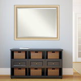 Beveled Wall Mirror - Elegant Brushed Bronze Frame