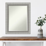 Beveled Wall Mirror - Elegant Brushed Bronze Frame