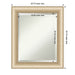 Beveled Wall Mirror - Elegant Brushed Bronze Frame