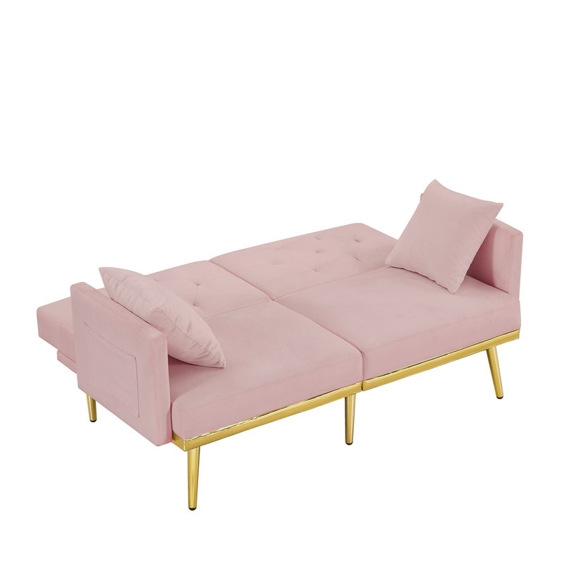 Elegant Convertible Multi-functional Sleeper Sofa Bed,2 Seat