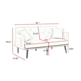 Elegant Convertible Multi-functional Sleeper Sofa Bed,2 Seat