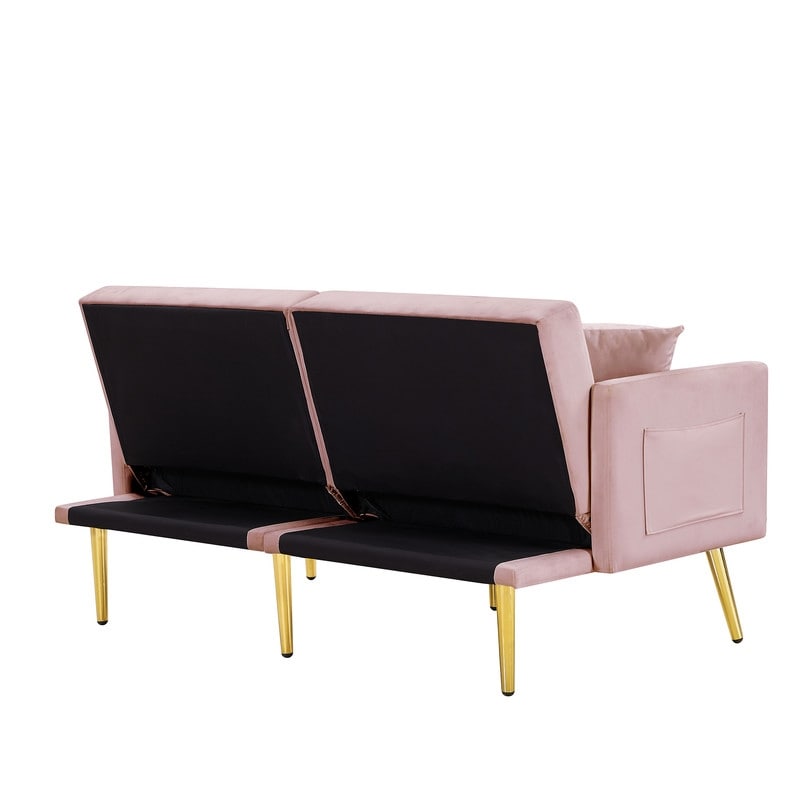 Elegant Convertible Multi-functional Sleeper Sofa Bed,2 Seat