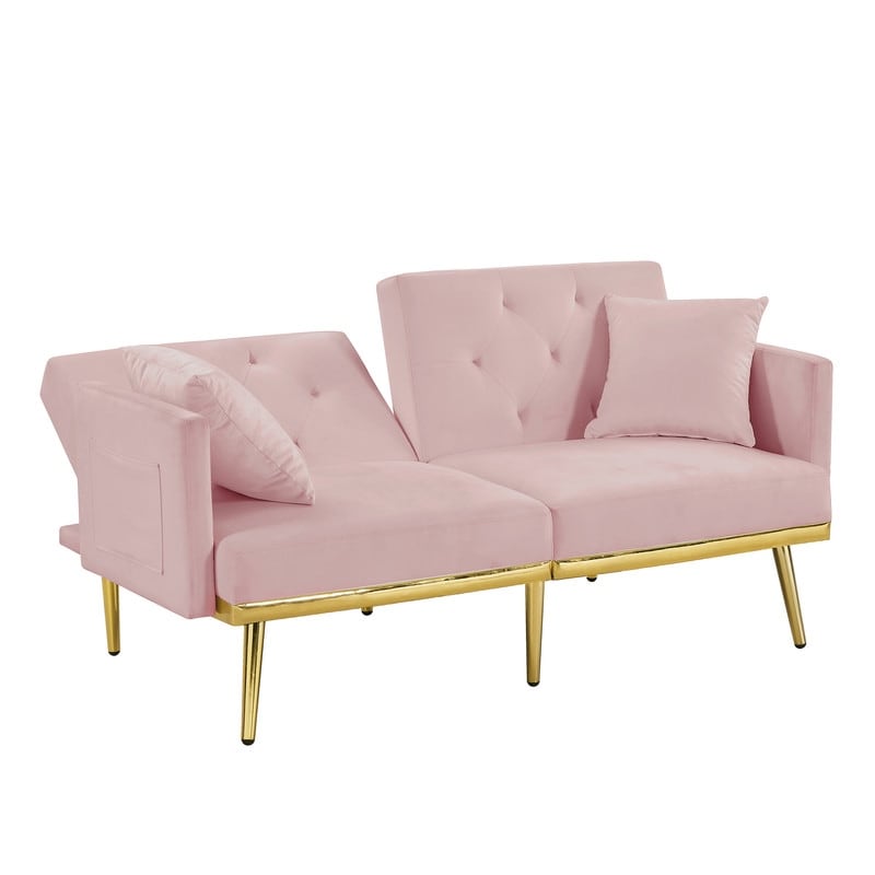 Elegant Convertible Multi-functional Sleeper Sofa Bed,2 Seat