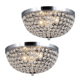 Light Elipse Crystal Flush Mount Ceiling Light