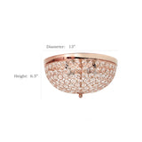 Light Elipse Crystal Flush Mount Ceiling Light