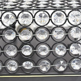 Elegant Designs 12 Inch Elipse Crystal 2 Light Square Ceiling Flush Mount - 12 x 12 x 5 in
