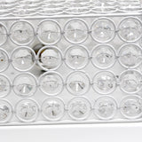 Elegant Designs 12 Inch Elipse Crystal 2 Light Square Ceiling Flush Mount - 12 x 12 x 5 in