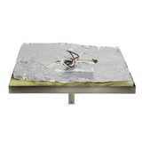 Elegant Designs 12 Inch Elipse Crystal 2 Light Square Ceiling Flush Mount - 12 x 12 x 5 in