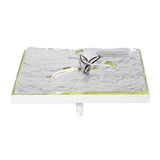 Elegant Designs 12 Inch Elipse Crystal 2 Light Square Ceiling Flush Mount - 12 x 12 x 5 in