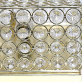 Elegant Designs 12 Inch Elipse Crystal 2 Light Square Ceiling Flush Mount - 12 x 12 x 5 in