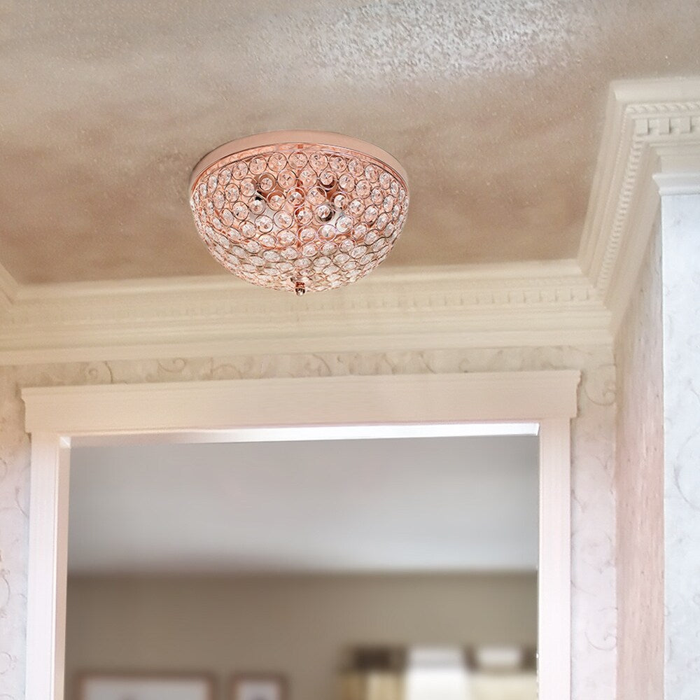 Light Elipse Crystal Flush Mount Ceiling Light