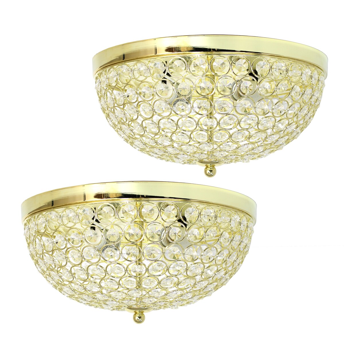 Light Elipse Crystal Flush Mount Ceiling Light