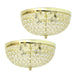 Light Elipse Crystal Flush Mount Ceiling Light