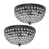Light Elipse Crystal Flush Mount Ceiling Light