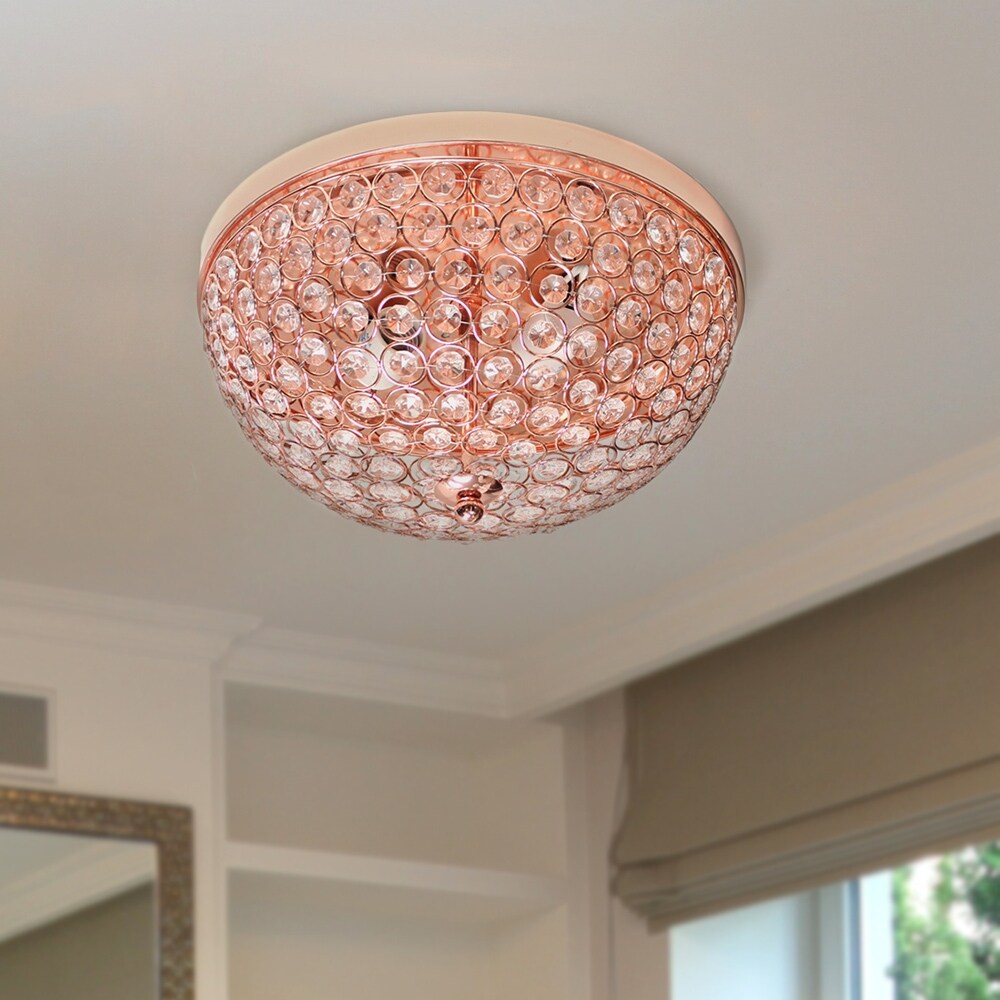 Light Elipse Crystal Flush Mount Ceiling Light
