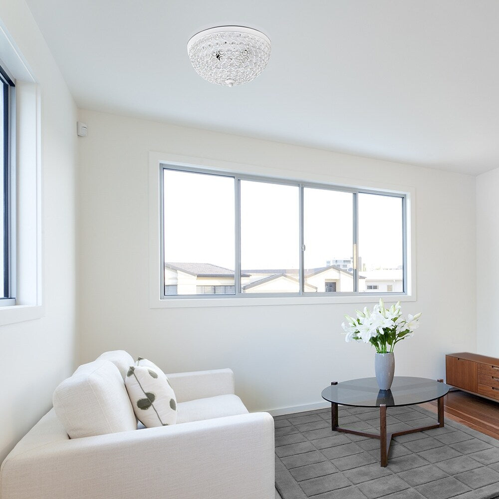 Light Elipse Crystal Flush Mount Ceiling Light