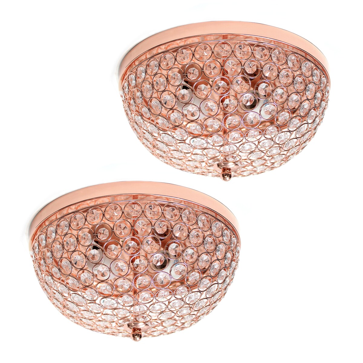 Light Elipse Crystal Flush Mount Ceiling Light