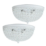 Light Elipse Crystal Flush Mount Ceiling Light