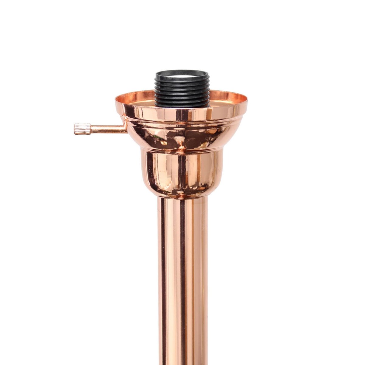 Elegant Designs 3 Light Floor Lamp Scalloped Glass Shades, Rose Gold - 13"L x 21.5"W x 71"H,