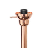 Elegant Designs 3 Light Floor Lamp Scalloped Glass Shades, Rose Gold - 13"L x 21.5"W x 71"H,
