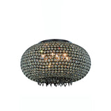 Elegant Lighting Brida 24-inch Pendant/Flush Mount with Brown Finish and Crystal