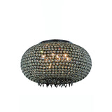 Elegant Lighting Brida 24-inch Pendant/Flush Mount with Brown Finish and Crystal