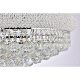 Elegant Lighting Chrome 36-inch Royal Cut Crystal Clear Flush Mount
