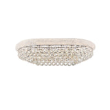 Elegant Lighting Chrome 36-inch Royal Cut Crystal Clear Flush Mount