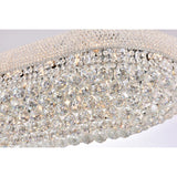 Elegant Lighting Chrome 36-inch Royal Cut Crystal Clear Flush Mount