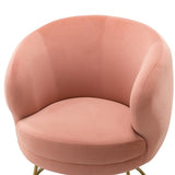 Elegant Tufting Velvet Barrel Chair for Living Room