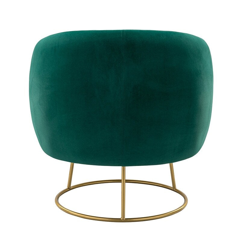 Elegant Tufting Velvet Barrel Chair for Living Room