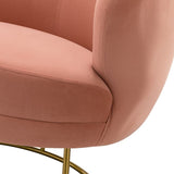 Elegant Tufting Velvet Barrel Chair for Living Room